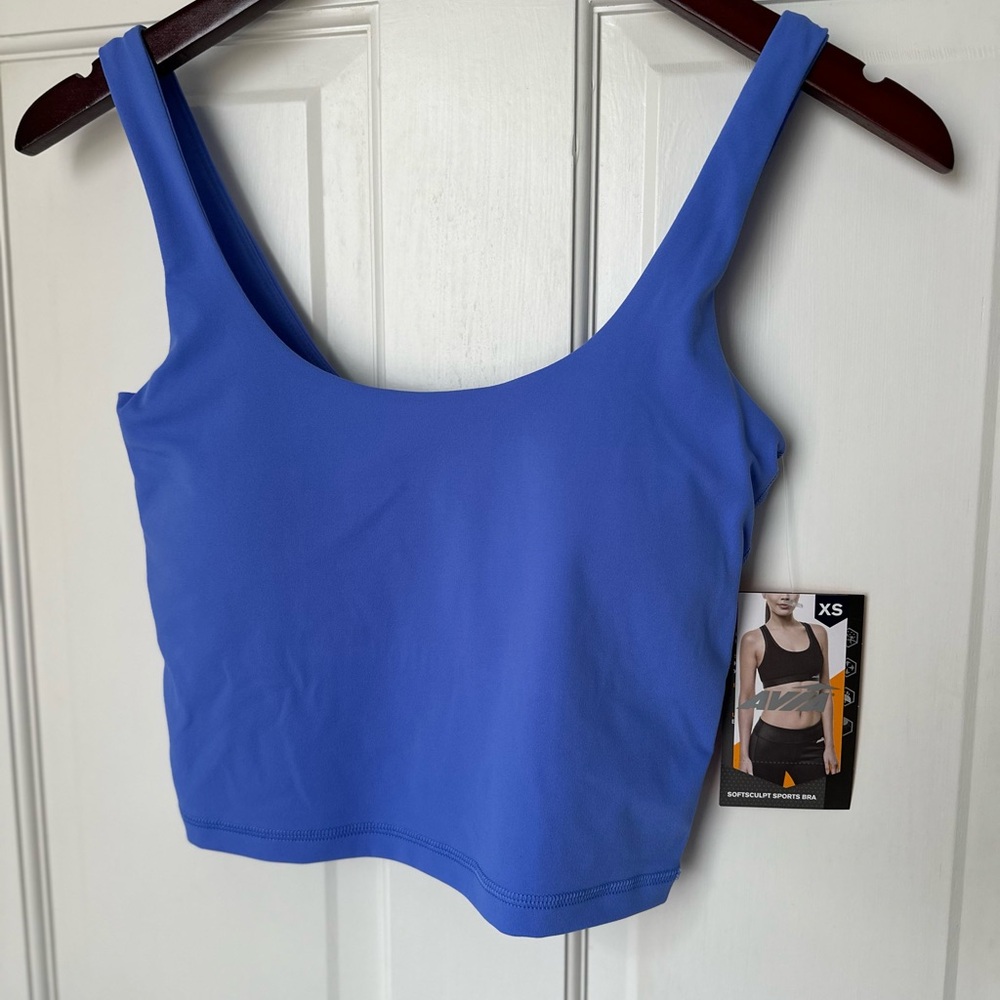 Avia Blue Women's Athletic Crop Top